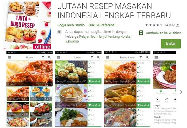 Jutaan Resep Masakan Indonesia Lengkap Terbaru